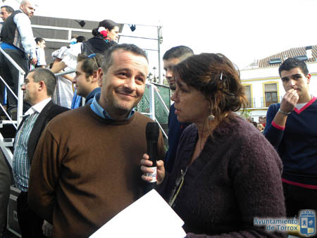 Castro, ante los micrófonos de Radio Torrox